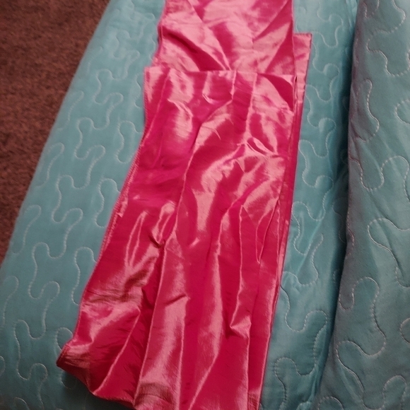 Strapless rose color XXL dress with scarf - Picture 12 of 12